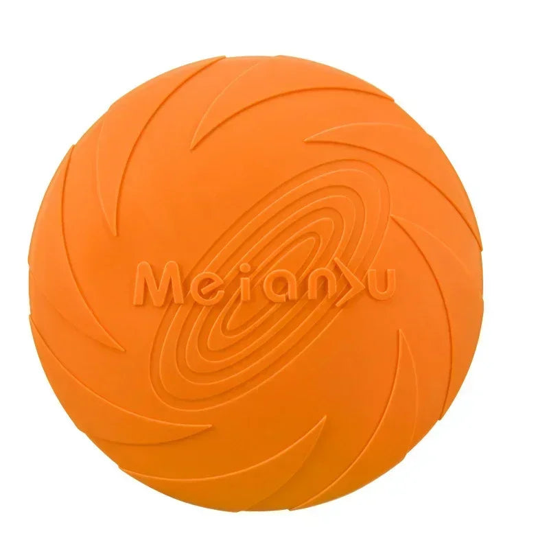 Frisbee en silicone souple orange