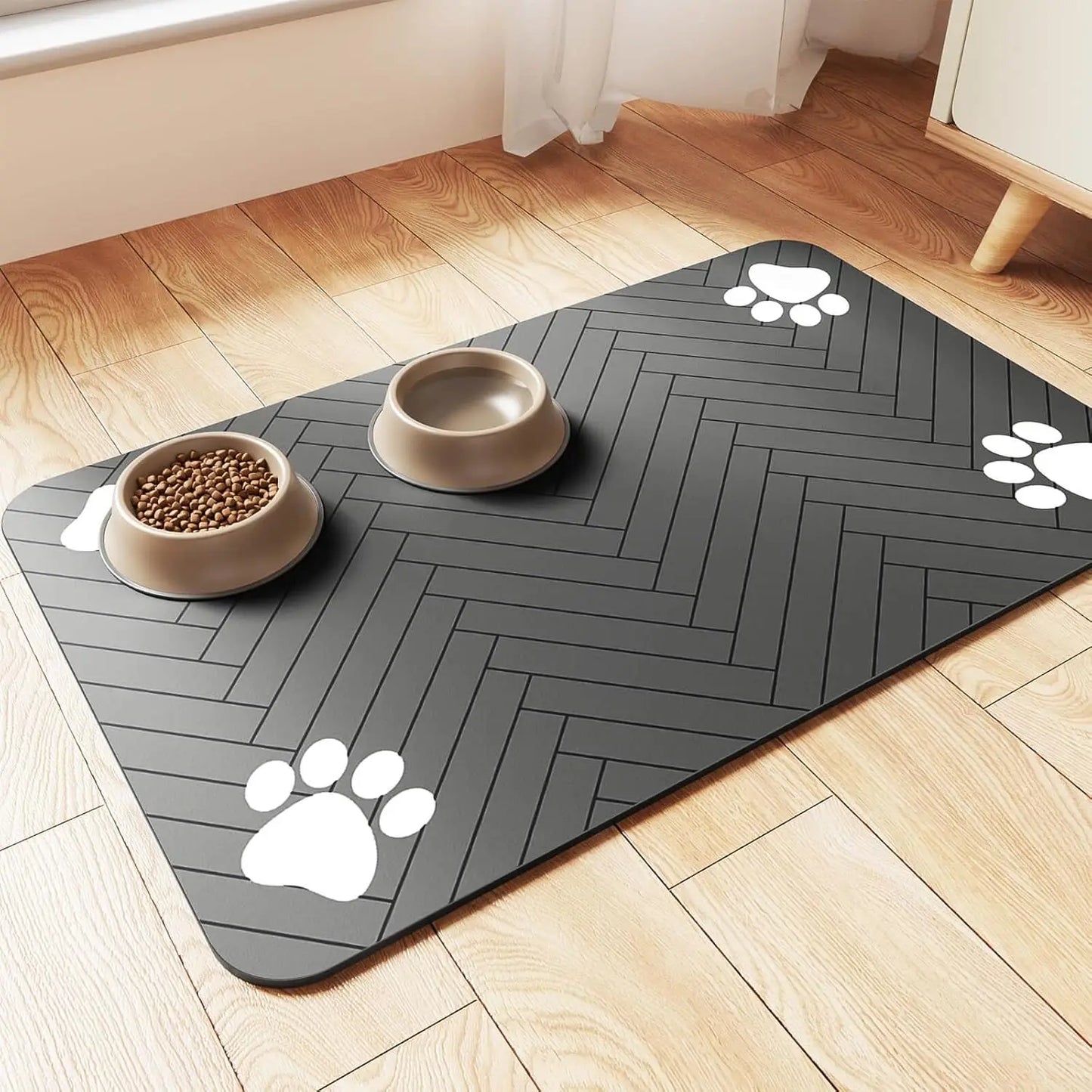 Tapis de Nourriture Antidérapant pour Animaux