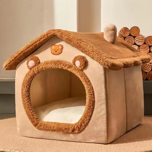 Maison Douillette pour Animaux marron